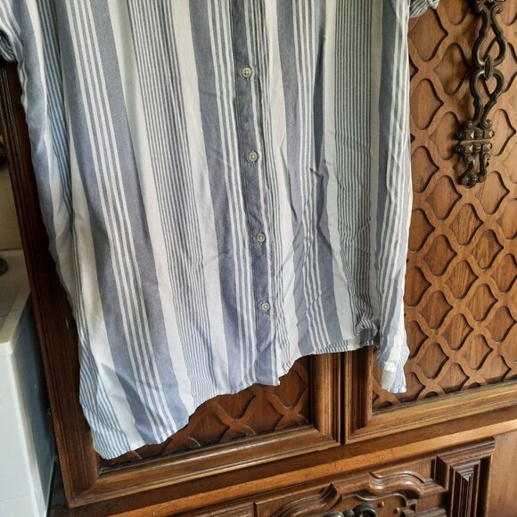 Mud Pie Beach Striped Slouchy Swim Coverup Tunic  - Size M - Picture 6 of 14